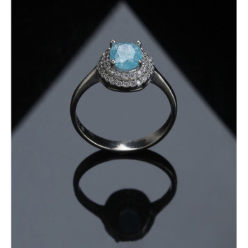 خاتم فضة خالص #606 