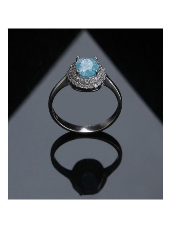 خاتم فضة خالص #606