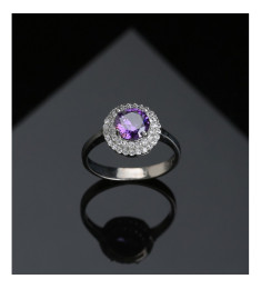 خاتم فضة خالص #607