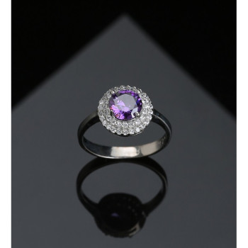 خاتم فضة خالص #607