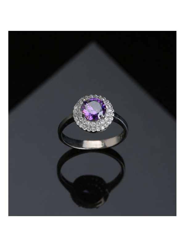 خاتم فضة خالص #607