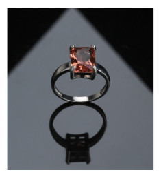 خاتم فضة خالص #611