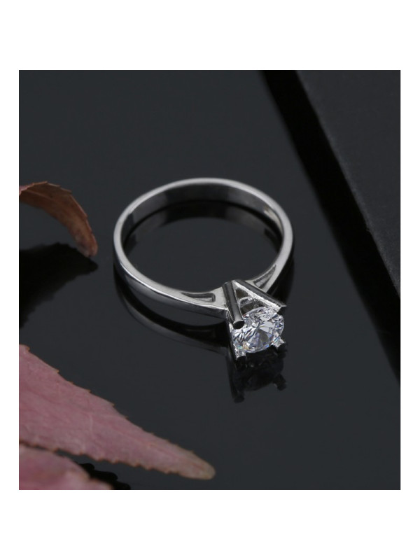 خاتم فضة خالص #601