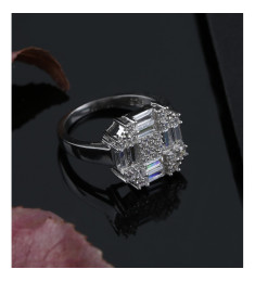 خاتم فضة خالص #603