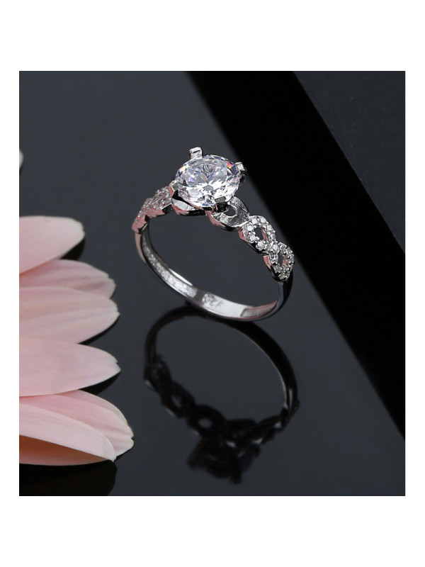 خاتم انفنتي فضة خالص #599