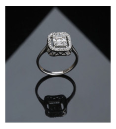 خاتم فضة خالص #604