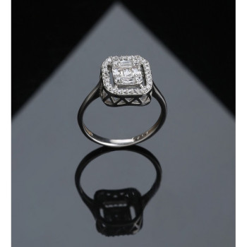 خاتم فضة خالص #604