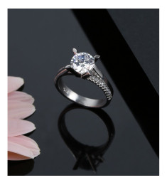 خاتم فضة خالص #600