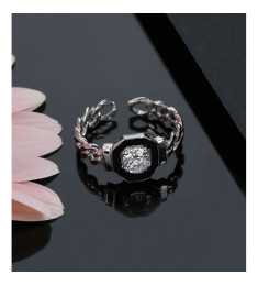 خاتم فضة خالص #592