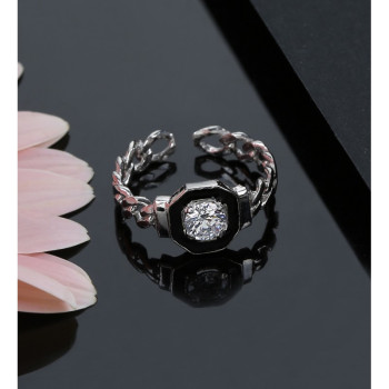 خاتم فضة خالص #592 