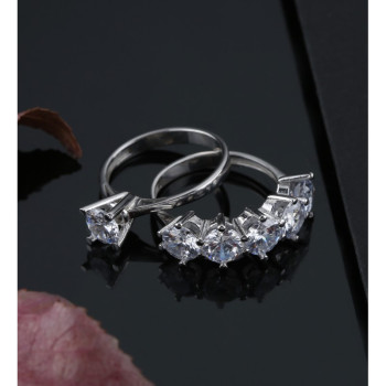 خاتم فضة خالص #605