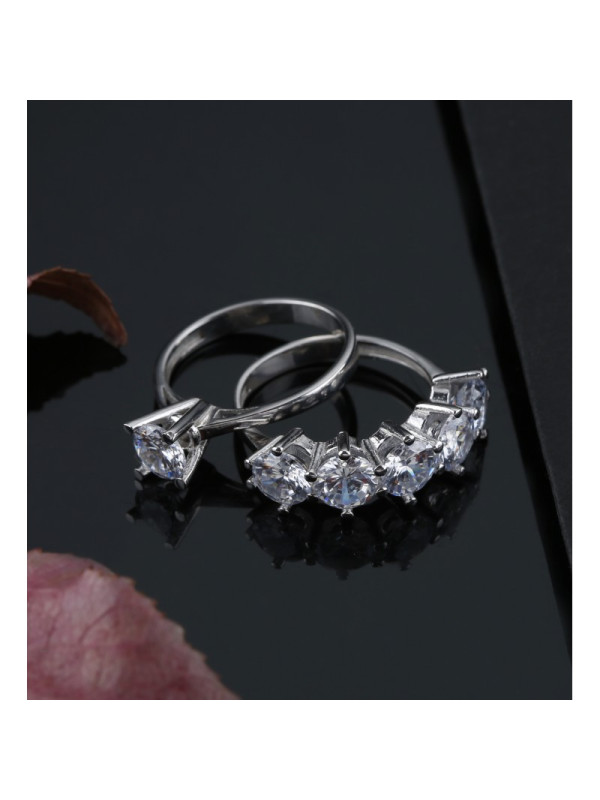 خاتم فضة خالص #605