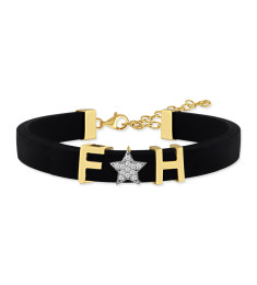 اسوارة فضة خالص بحرفين  #158