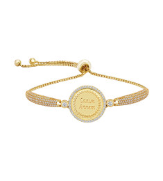 اسوارة فضة خالص بإسمين مرصع كريستال #235