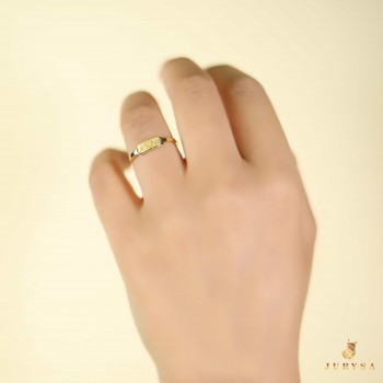 خاتم فضة خالص بحرفين#278 