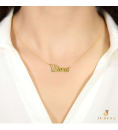 سلسال فضة خالص بإسم #520