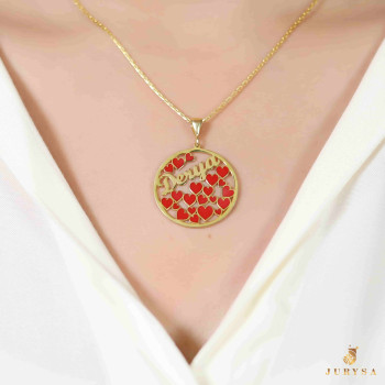 سلسال القلوب فضة خالص باسم #177 