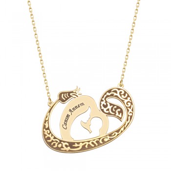 سلسال للام فضة خالص باسمين #257