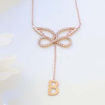 سلسال فضة خالص مرصع كرييستال #751