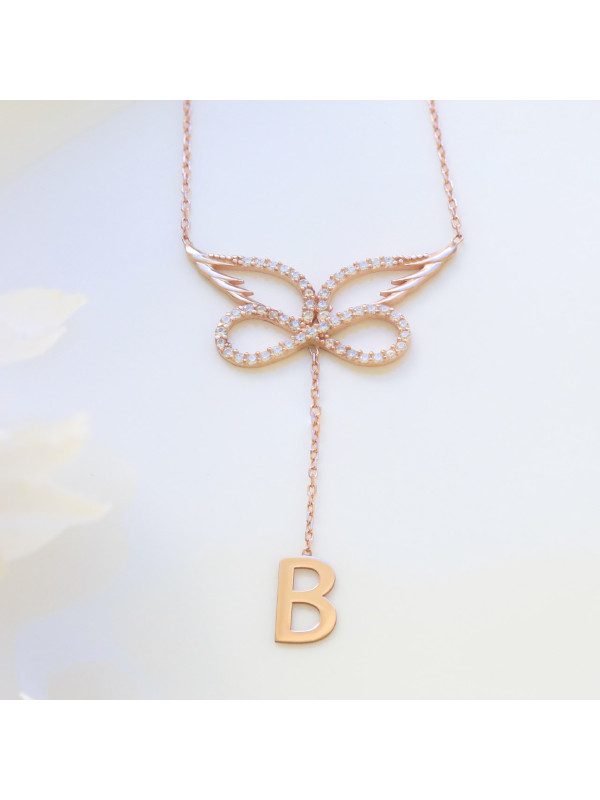 سلسال فضة خالص مرصع كرييستال #751