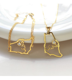 اسوارة و سلسال العلم السعودي فضة بالاسم #667