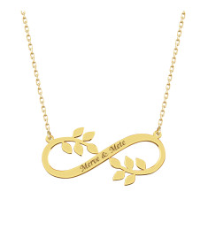 سلسال انفنتي فضة خالص بإسم  #133