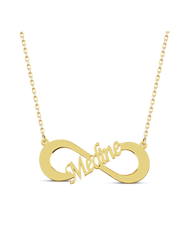 سلسال انفنتي فضة خالص باسم #142