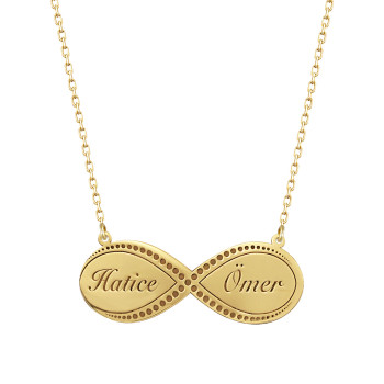 سلسال انفنتي فضة خالص باسمين #144