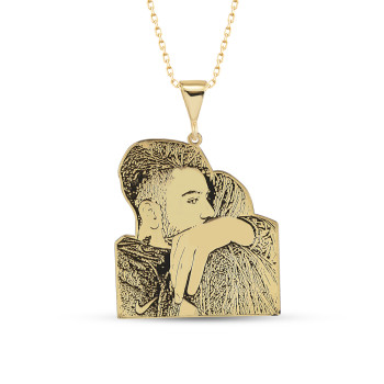 سلسال فضة خالص بصورة #242