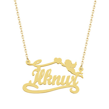 سلسال فضة خالص بإسم  #150