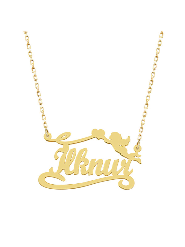 سلسال فضة خالص بإسم  #150