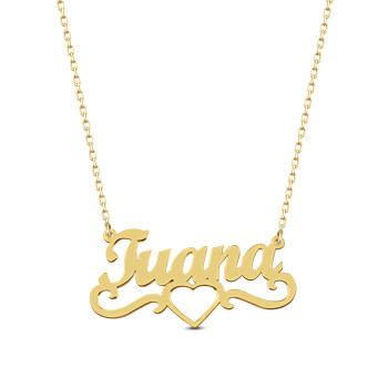 سلسال فضة خالص بإسم  #110